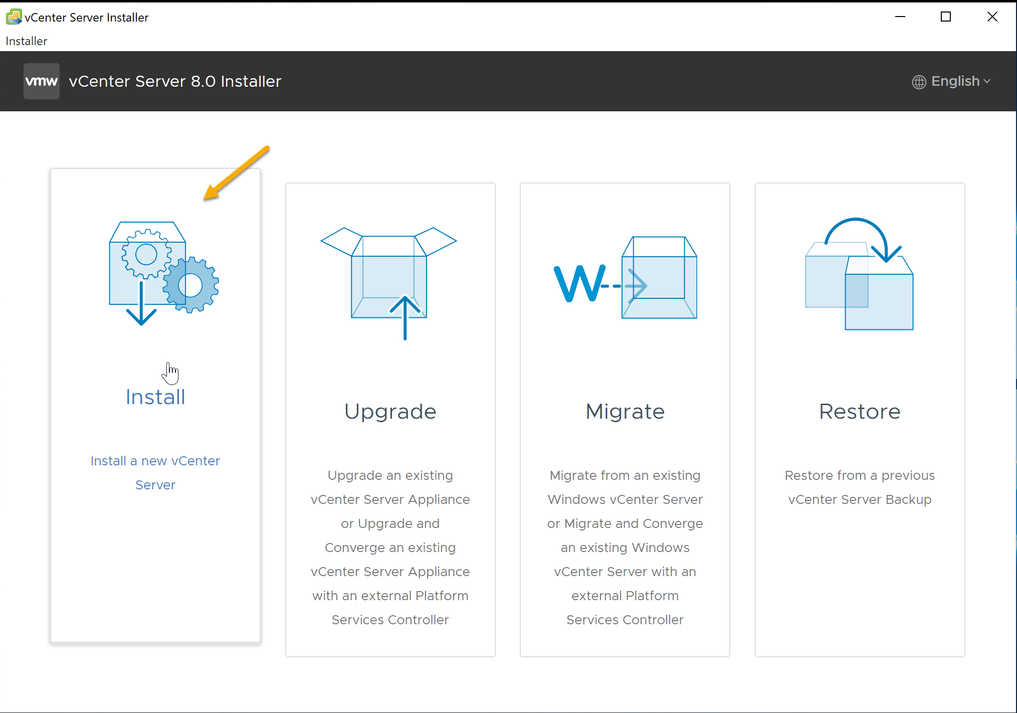 اموزش نصب VMware vCenter Server 8